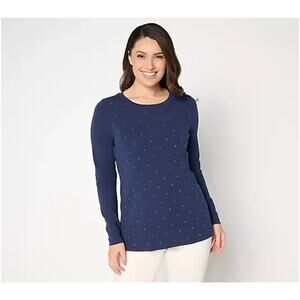 Jingle Belles by Kim Gravel TripleLuxe Golden Sparkle Top Twilight Small A710979